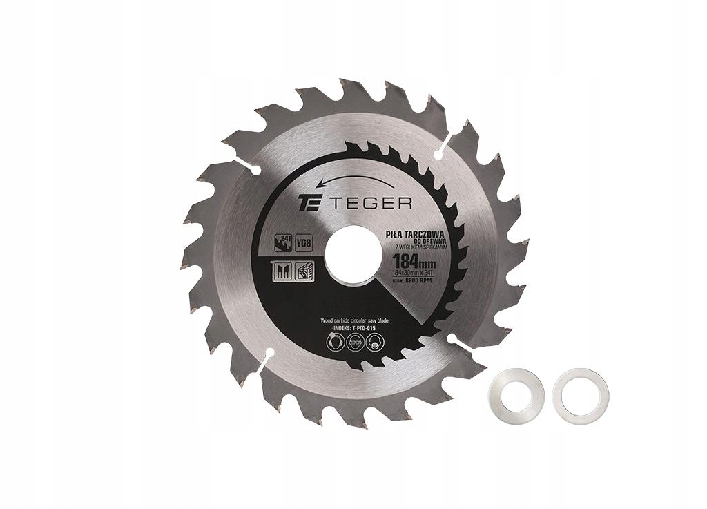 Piła tarczowa do drewna z węglikiem spiekanym 184x30x24T / TEGER