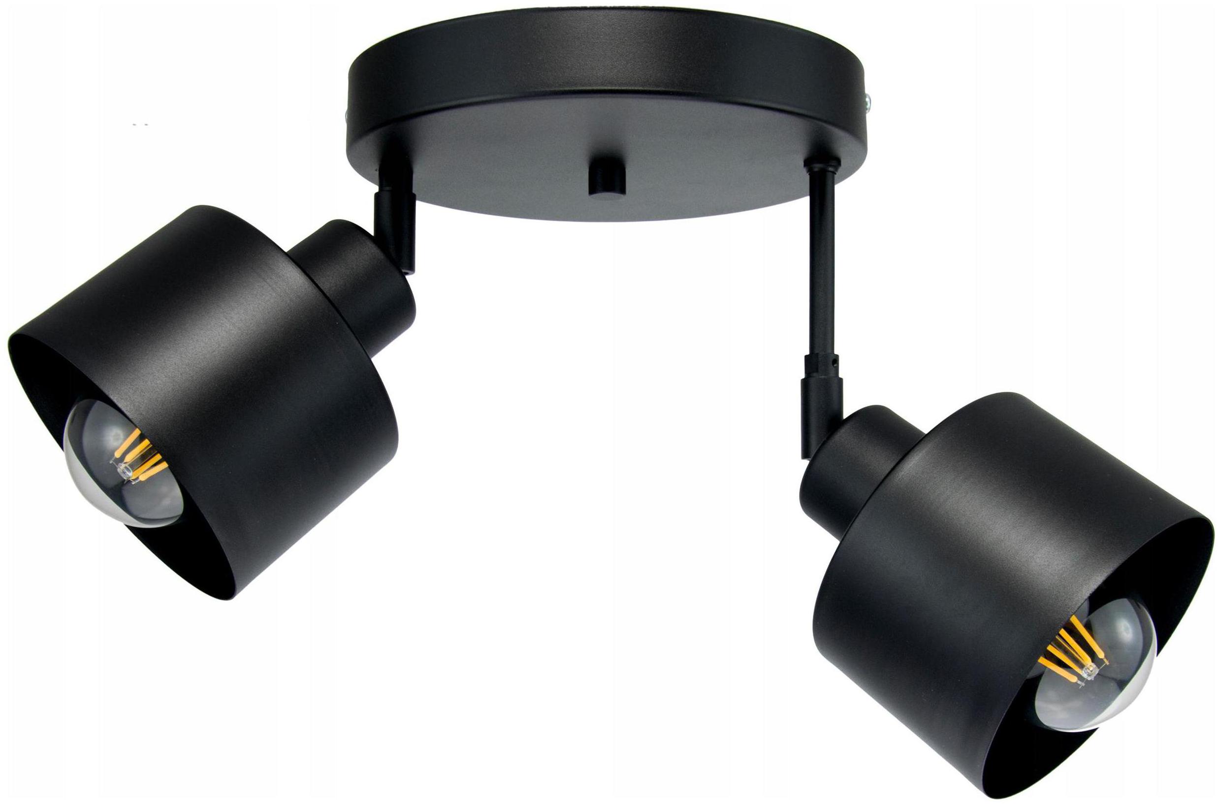 NOWOCZESNY PLAFON TUBA LAMPA SUFITOWA WISZĄCA CZARNA RUCHOMA LED