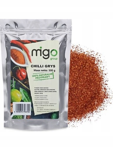 4x MIGOgroup, Chilli Grys, červená paprika 500 g MIGOgroup