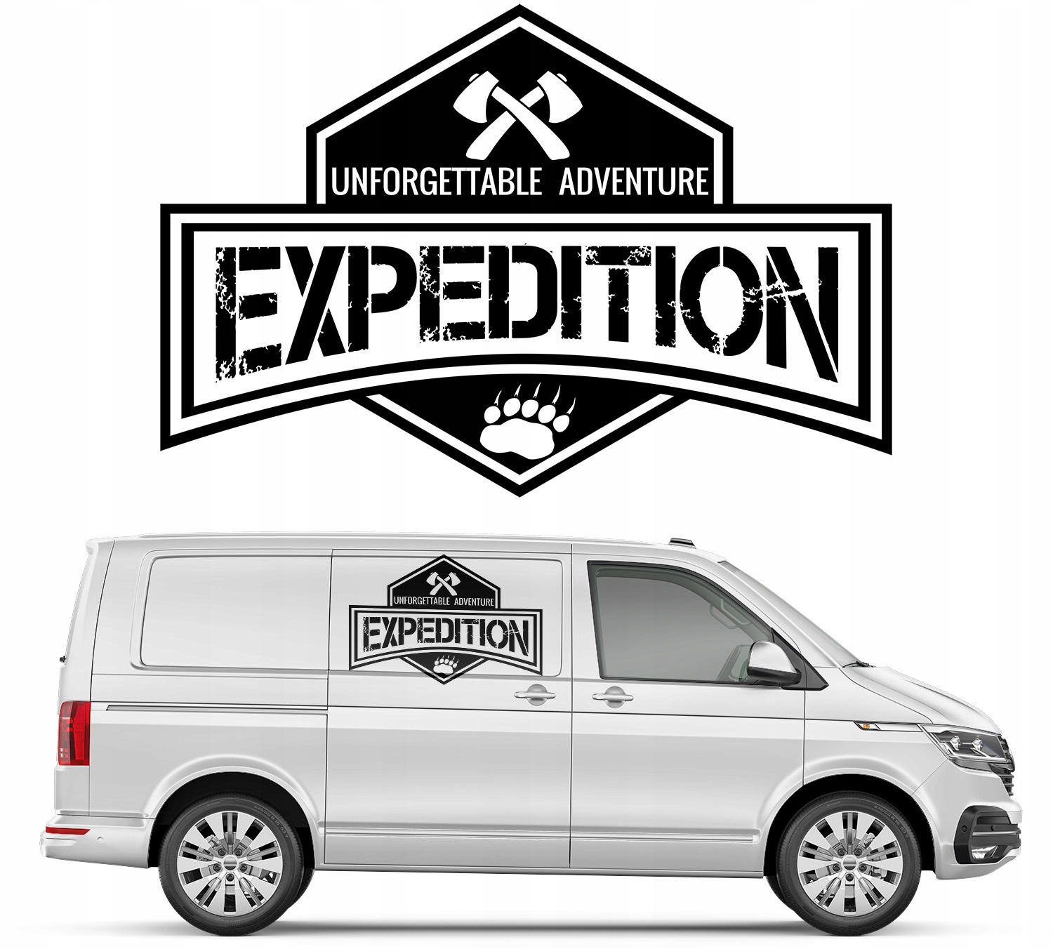Samolepka na auto Nápis Expedition 63 x 93 cm