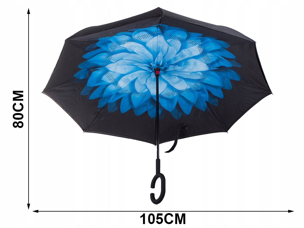 PARASOL PARASOLKA ODWRÓCONY SKŁADANY ODWROTNIE MOCNE DRUTY SOLIDNY STOJĄCY Model Parasol odwrotnie składany