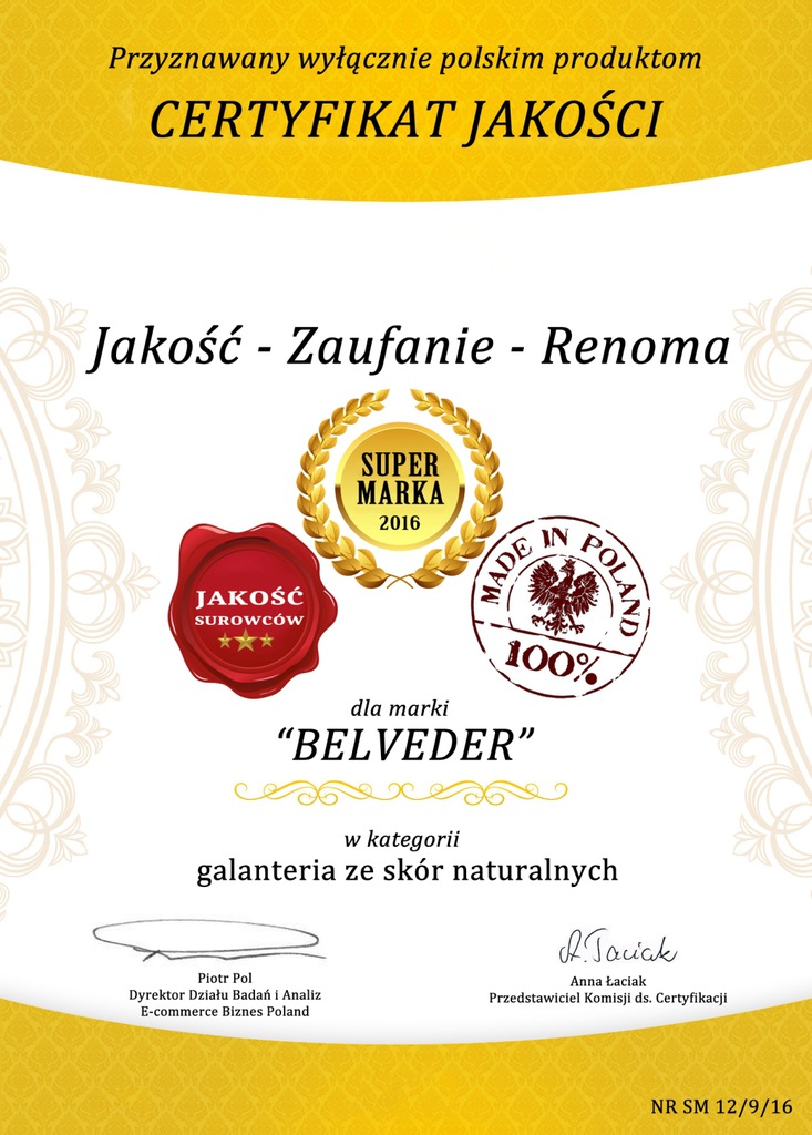 Elegancka Saszetka Męska do Ręki na Dokumenty Skóra Naturalna Belveder BS21 Kod producenta M
