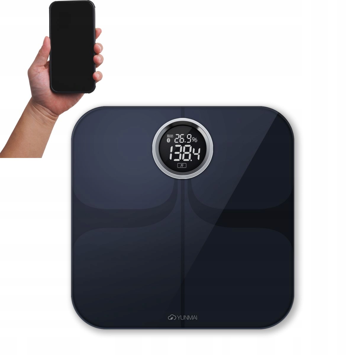 Waga Łazienkowa analityczna z aplikacją mobilną Yunmai Pro