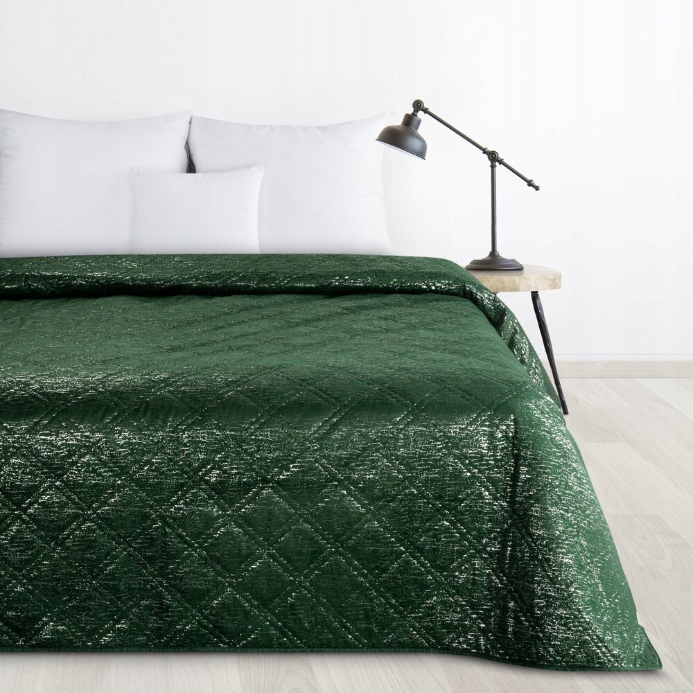 Dekorativní přehoz Luiz 200x220 Design 91 Eurofirany zelený vzor káro