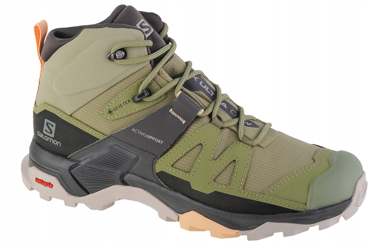 Salomon X Ultra 4 MID Gtx W [40] Dámské trekové boty Zelená tkanina