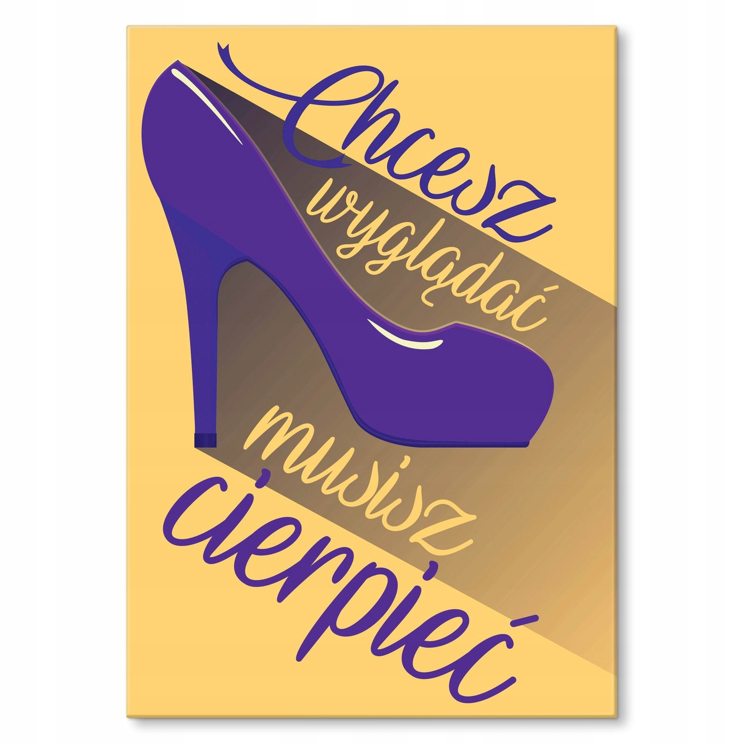 Kovový plakát Musíte trpět Dárek 22 x 31 cm