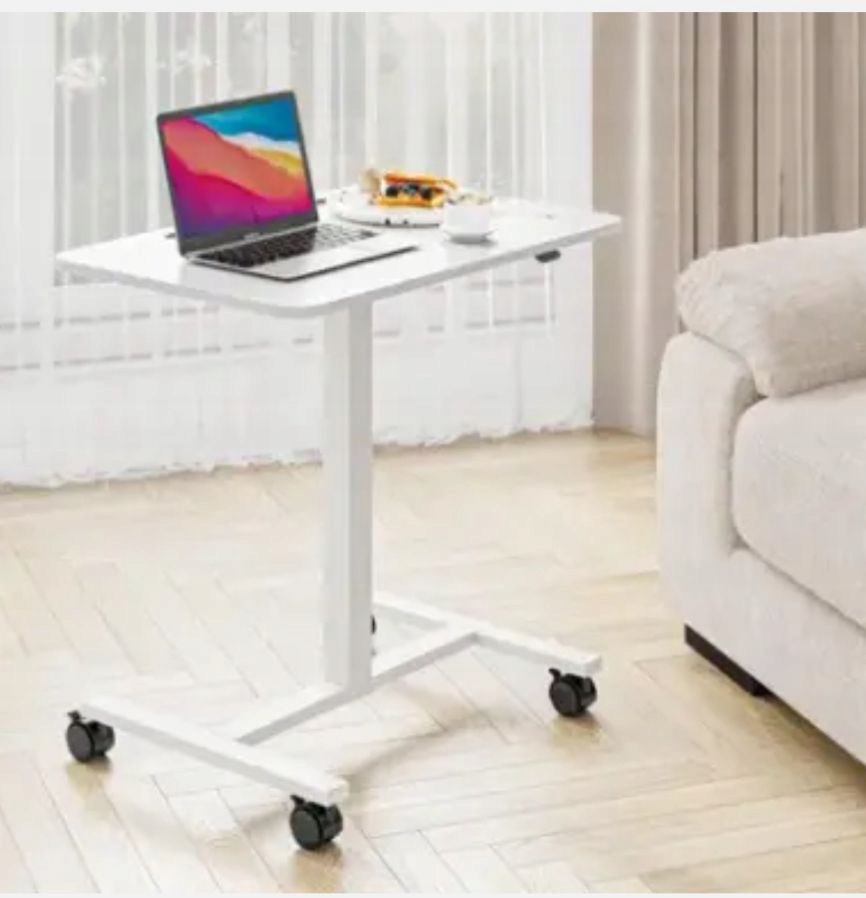 Stolík na kolieskach nastaviteľný 71 – 112 cm, mobilný stôl