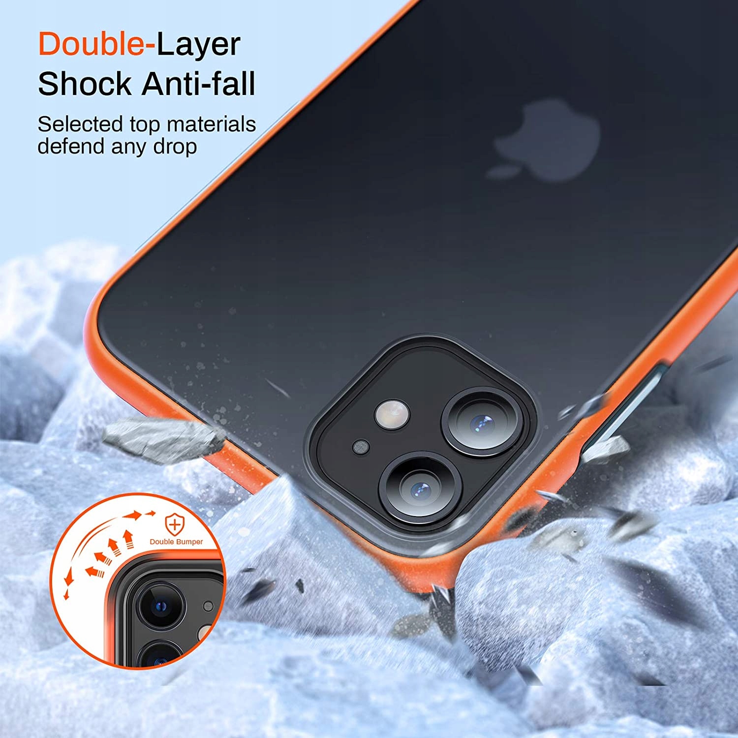 etui do iphone 11 przezroczyste pancerne ciemne Typ plecki