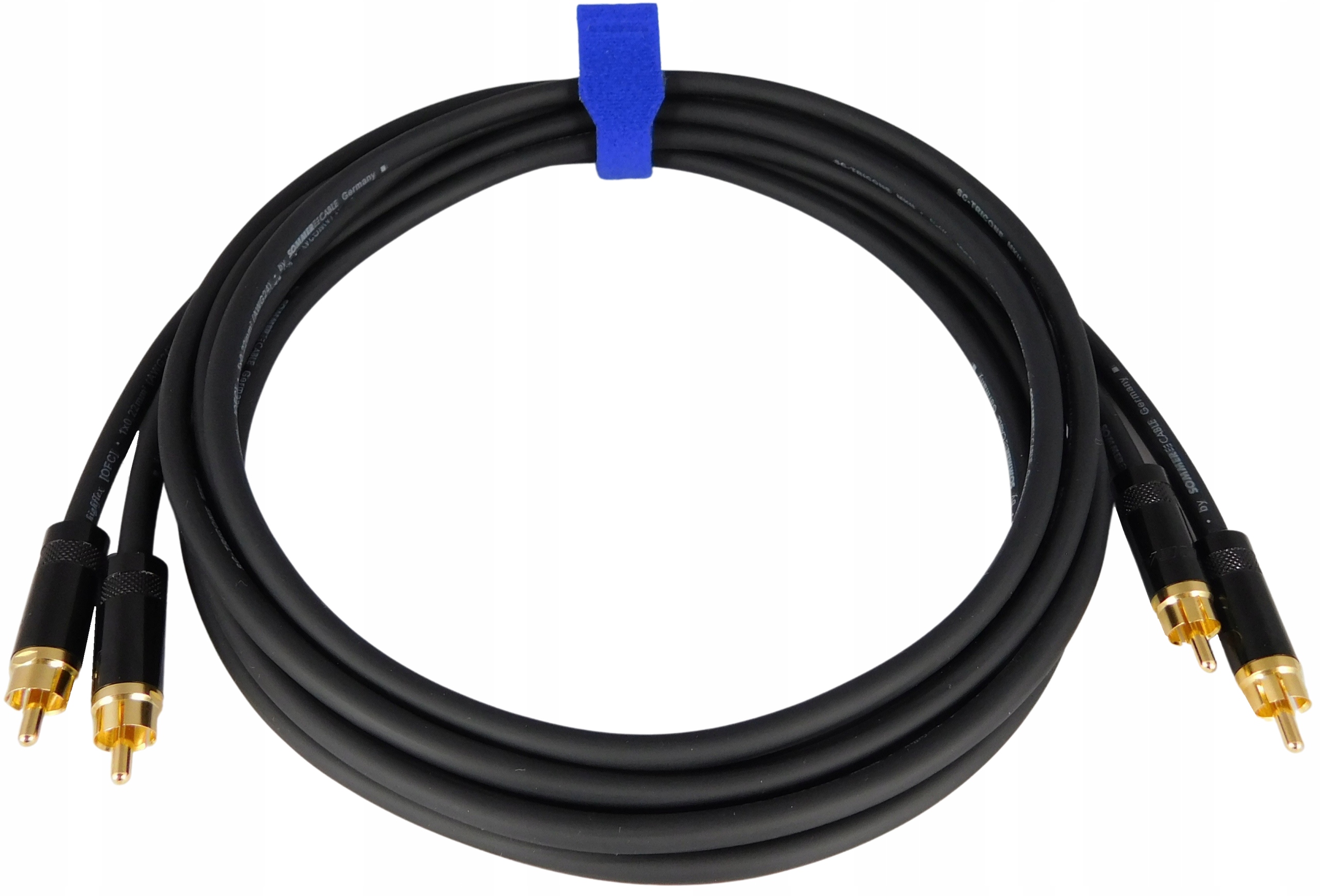 Sommer Tricone Interkonekt 2xRCA Cinch Rean 7,5 m