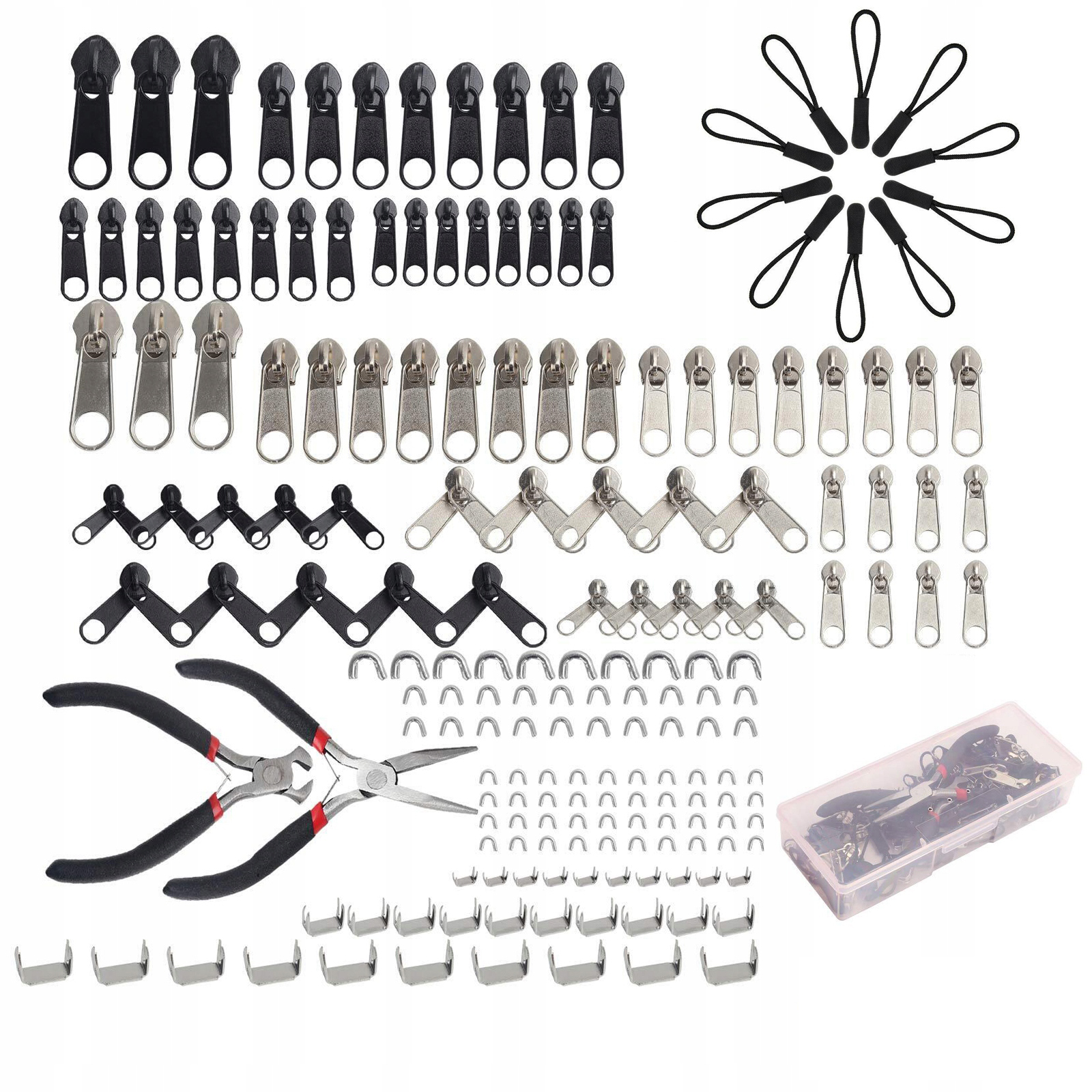 Opravná Sada Zipy Kovové Posuvníky Na Opravu Zámků x197