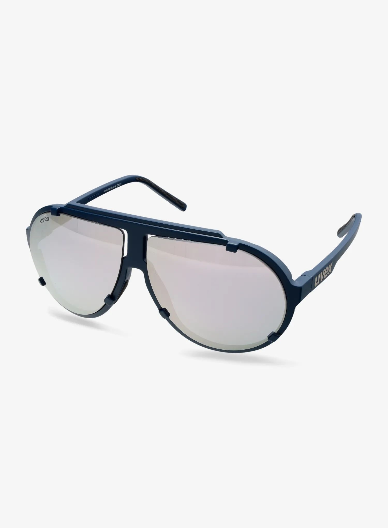 Okulary przeciwsłoneczne Uvex Esntl Pina blue matt/mirror silver