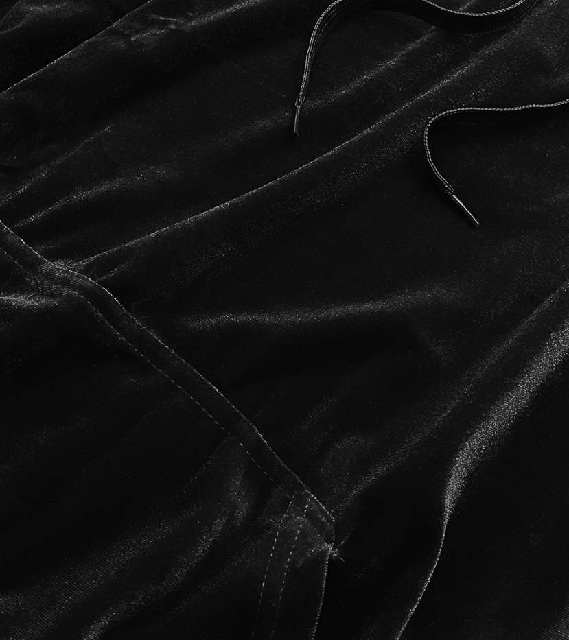 KOMPLET DRESOWY WELUR 9964 CZARNY M/L Rozmiar M/L