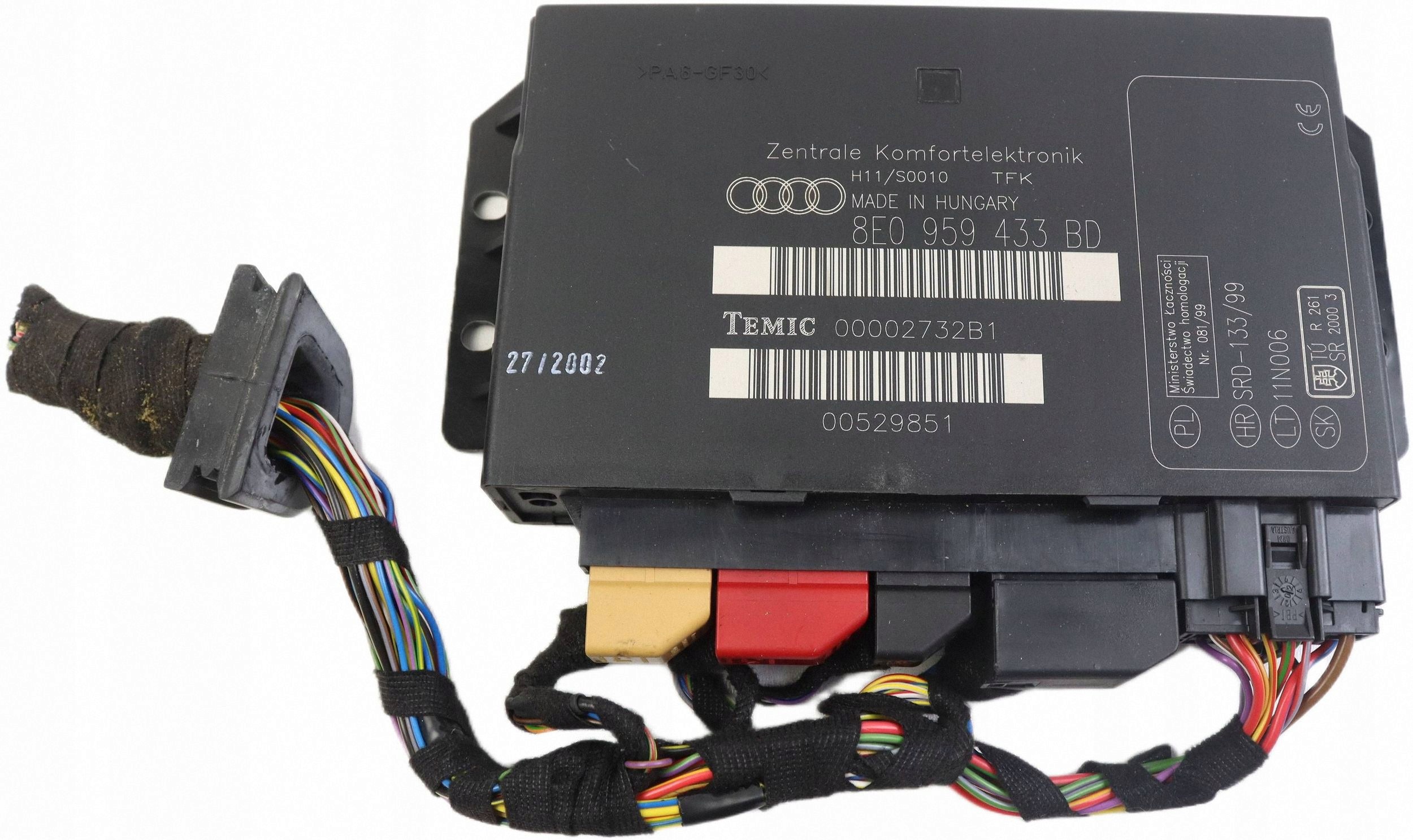 AUDI A4 B6 B7 control unit comfort control unit + WTYCZKI 8E0959433BD