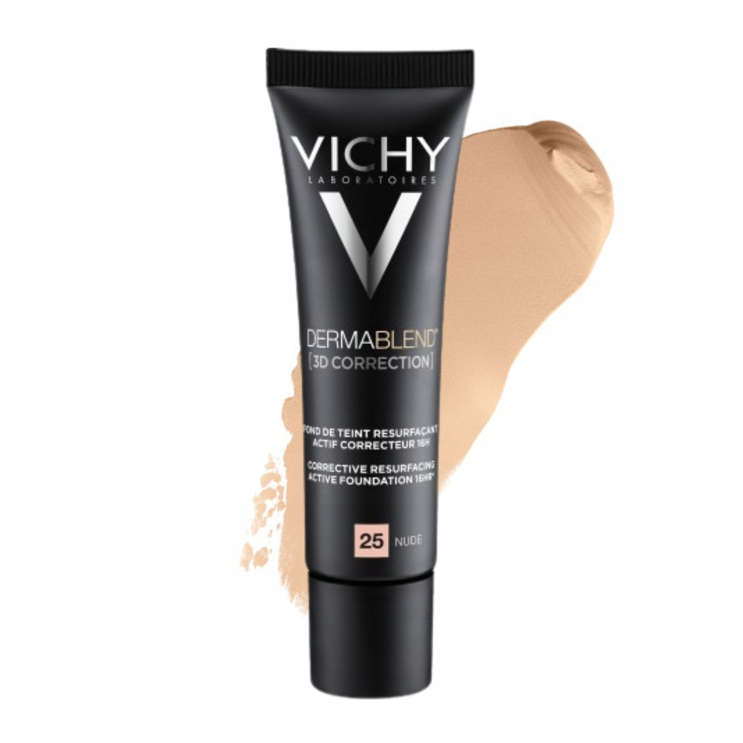 Podkład kryjący wyrównujący Vichy Dermablend korekta 3D odcień 25 Nude 30ml