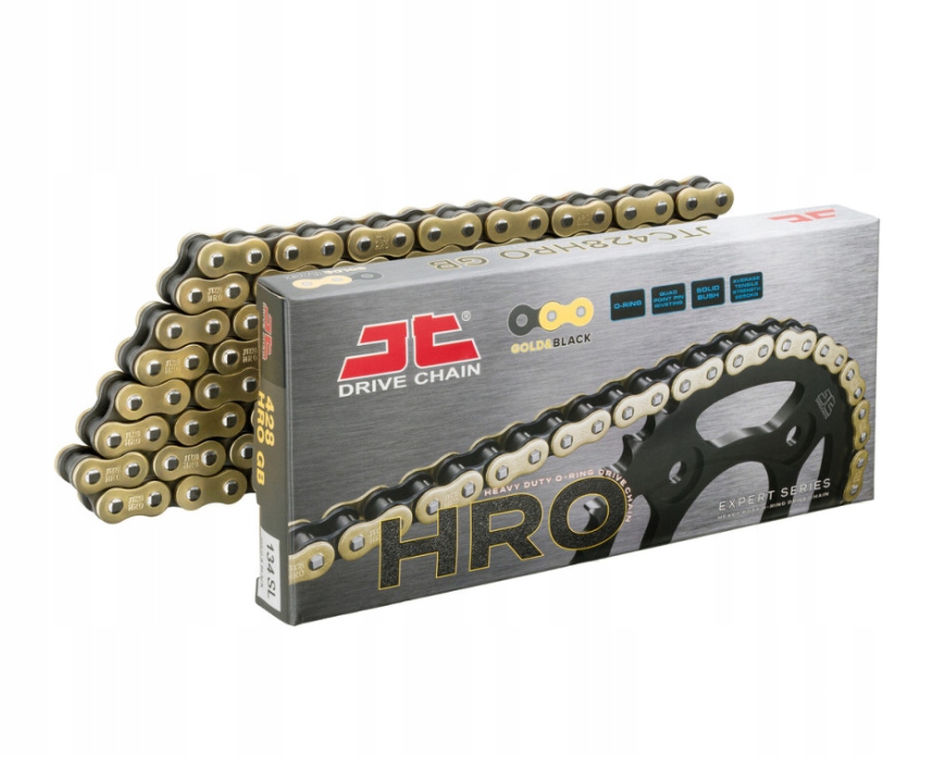 ŁAŃCUCH NAPĘDOWY JT 428HRO/120 O-Ring G&B OTWARTY Z ZAPINKĄ