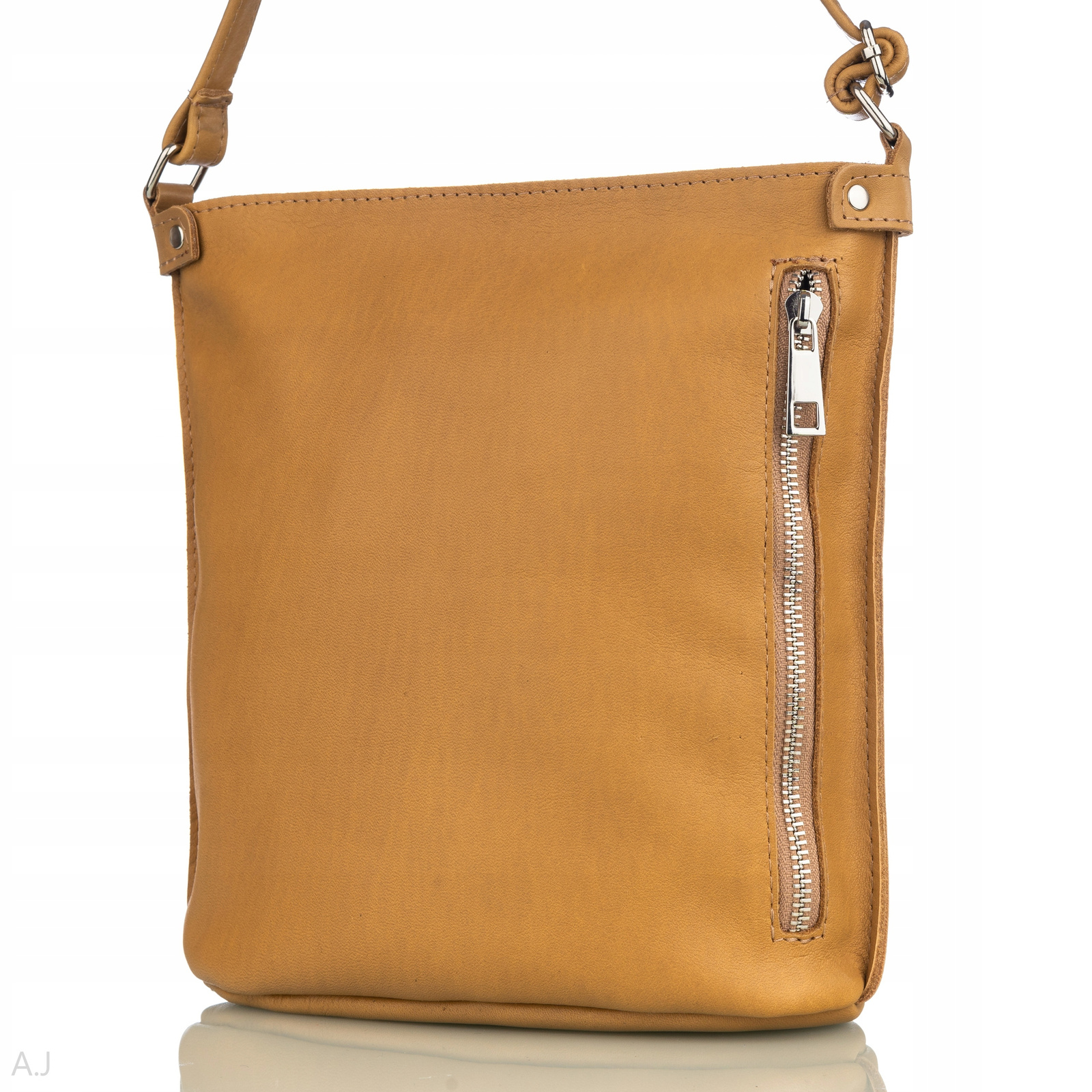 Dámská kabelka z přírodní kůže, kožená crossbody, malá