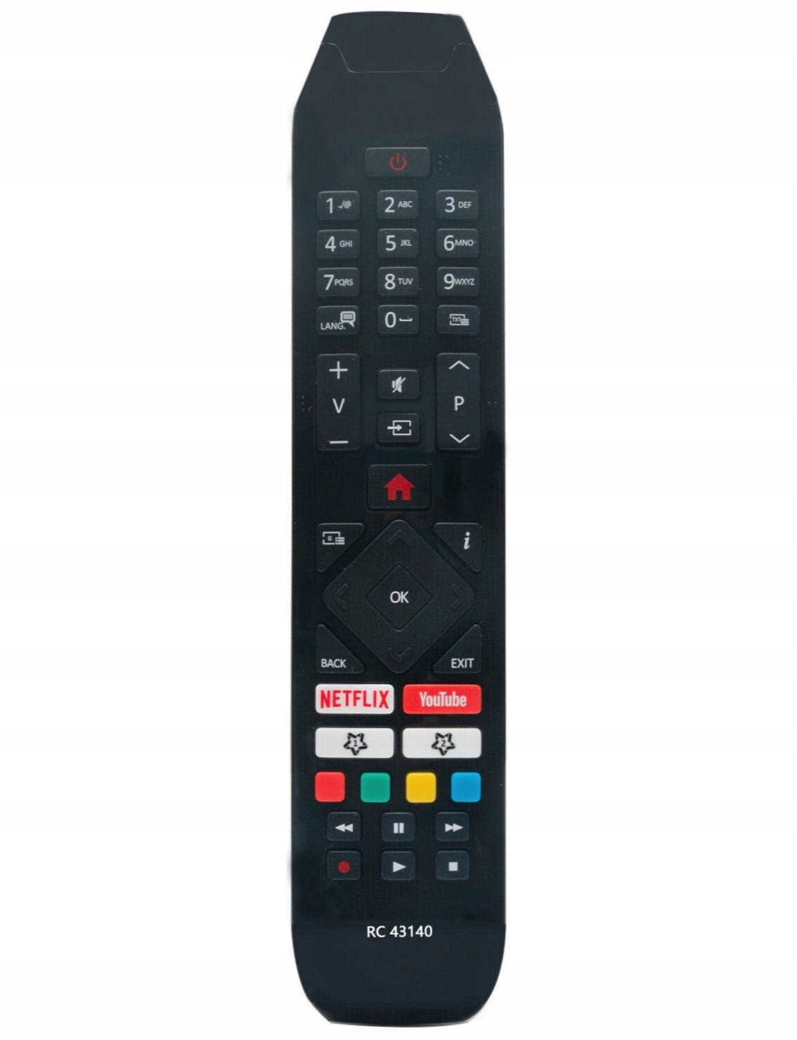 Pilot do Hitachi RC43140 RC43141 Netflix, Youtube
