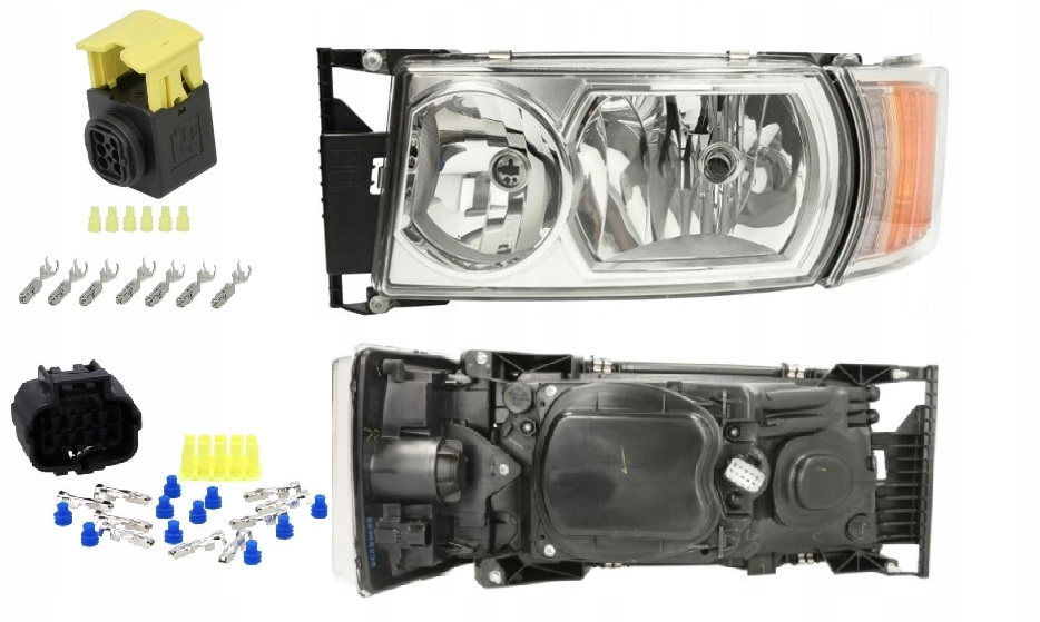 Světlomet Scania 4 R H7 levé zástrčky Led směrové světlo