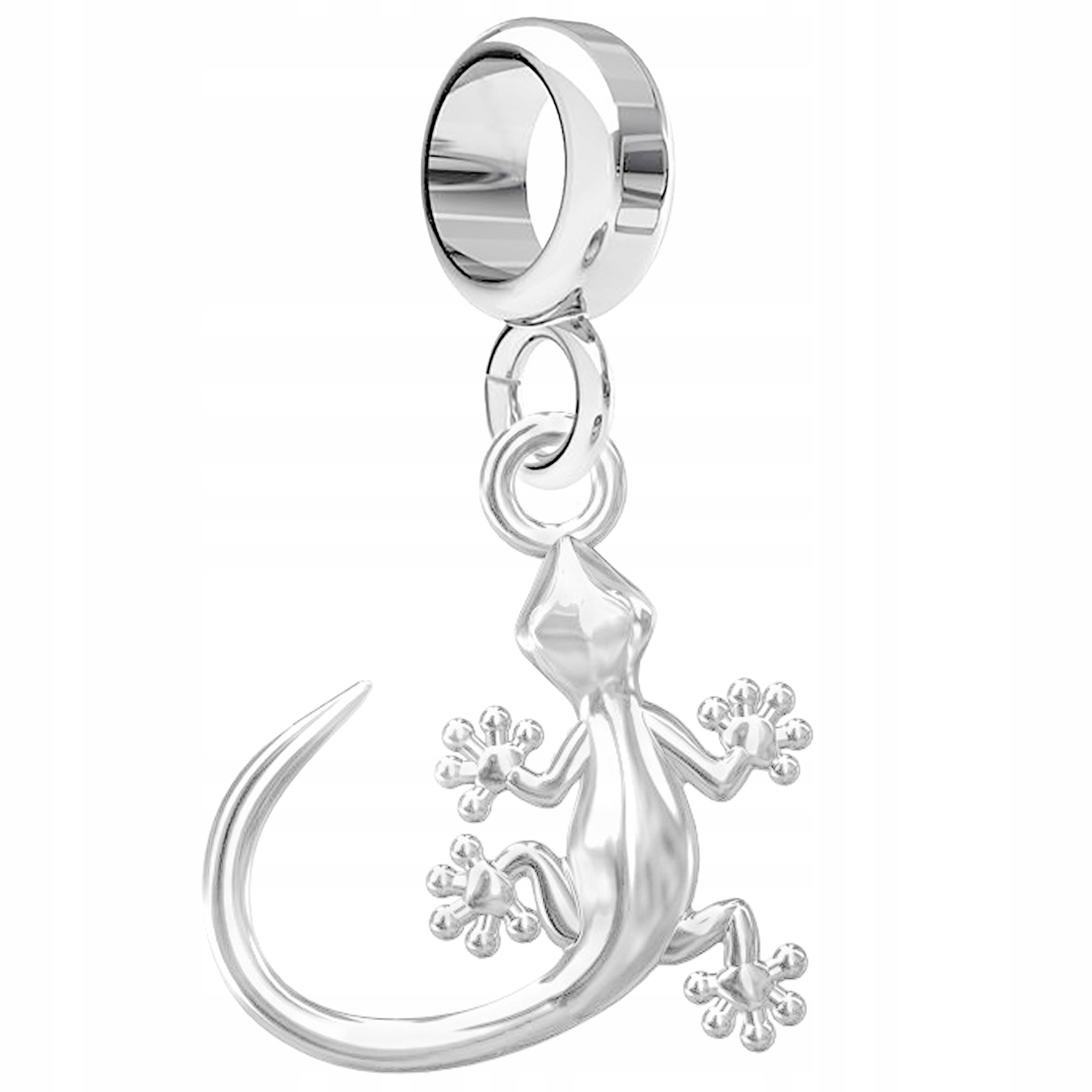 

Charms Jaszczurka srebro 925 zawieszka koralik