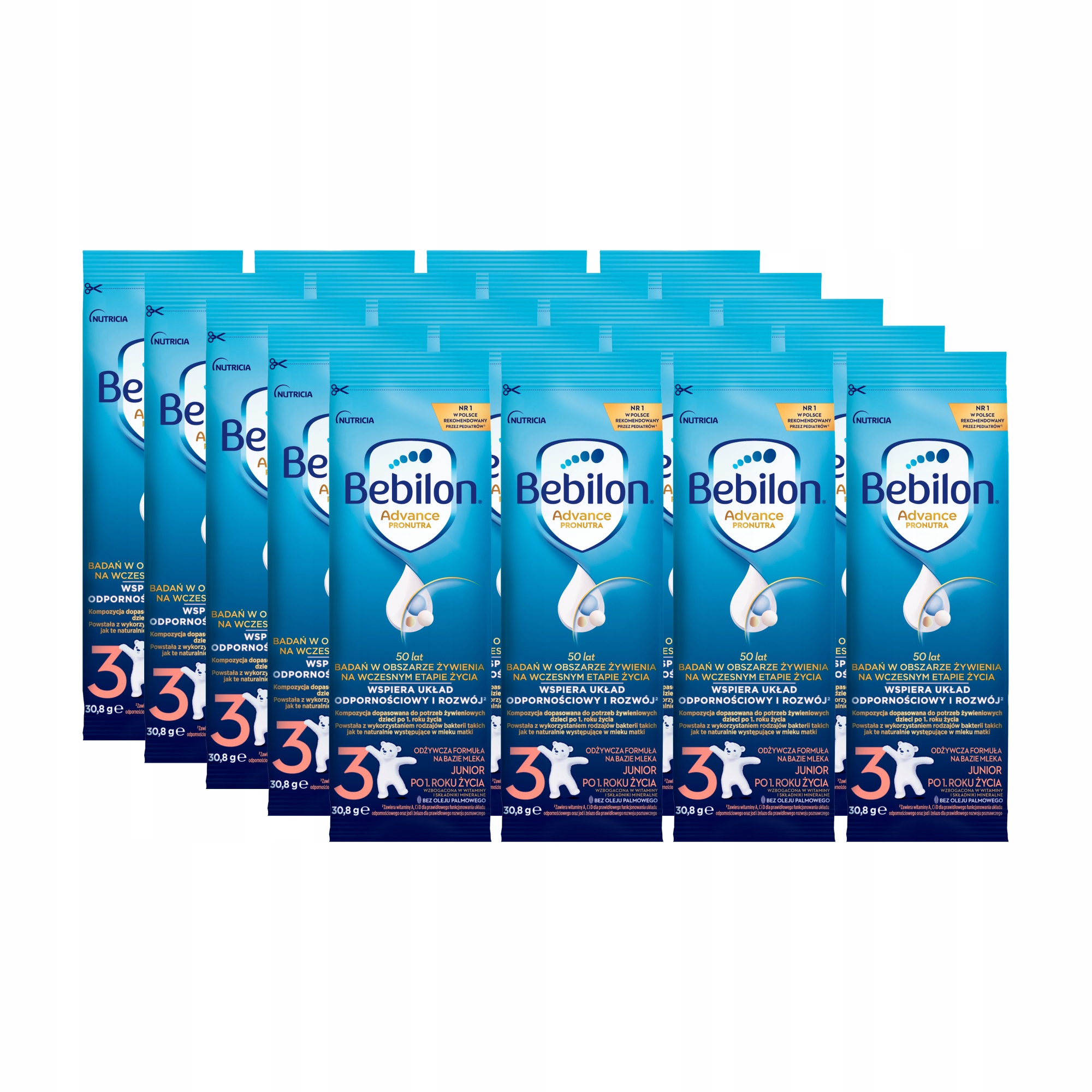 Bebilon 3 Advance Pronutra Junior w saszetkach Zestaw 20 x 30,8 g