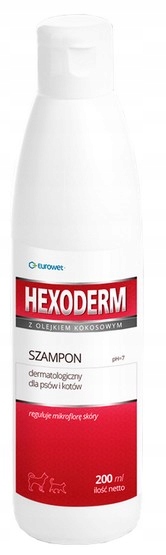 Levně Dermatologický šampon pro psy a kočky zmírňuje záněty kůže 200 Ml
