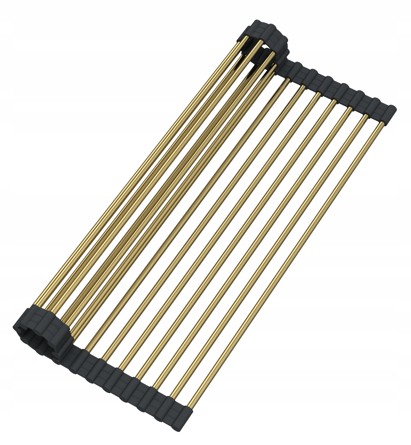 Rohožka Na Umývadlo Kuchynská Odkvapkávačka Zlatá Oceľ Zvinovacia Univerzálna