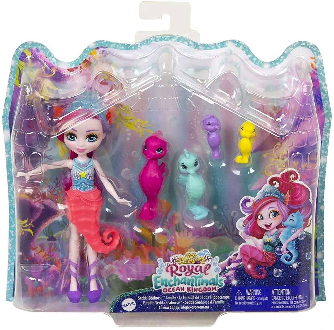 

Enchantimals Rodzina Lalka I Koniki Sedda Seahorse