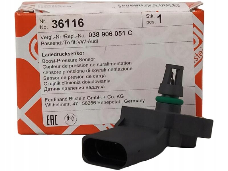36116 - FEBI ДАТЧИК НАДДУВА VW TIGUAN TOURAN PHAETON