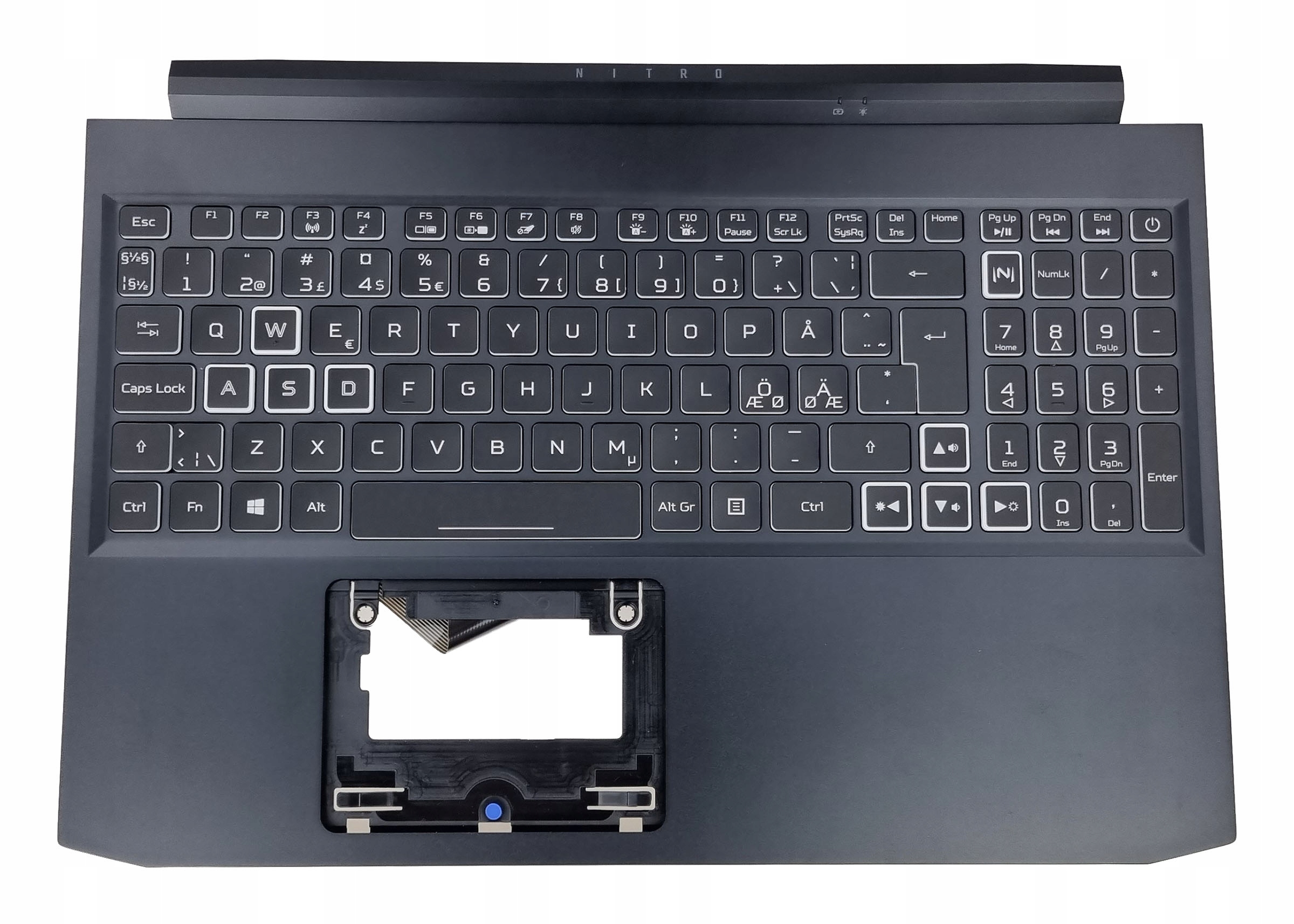 Nová Krytka Klávesnice Acer Nitro 7 AN715-52 GTX1660 RTX2060 Nórska