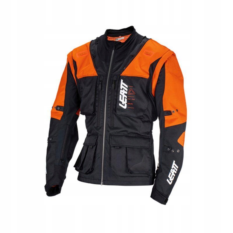 Leatt Moto 5.5 enduro bunda čierno-oranžová S