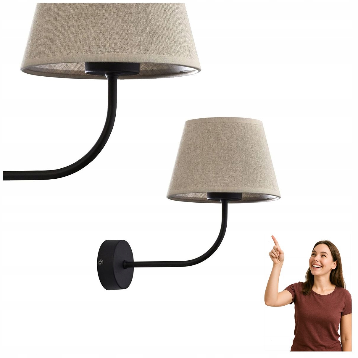 Nástěnné svítidlo Chicago Linen 4186 Tk Lighting