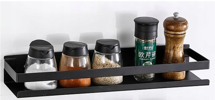 Półka metal LOFT 35 x 10 cm czarny Głębokość mebla 10 cm