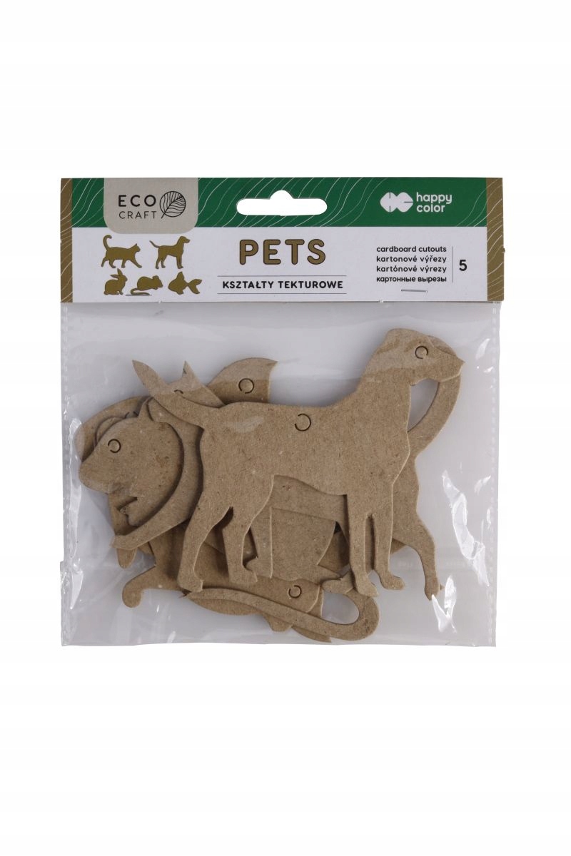 

Kształty tekturowe Happy Color 5 szt Pets