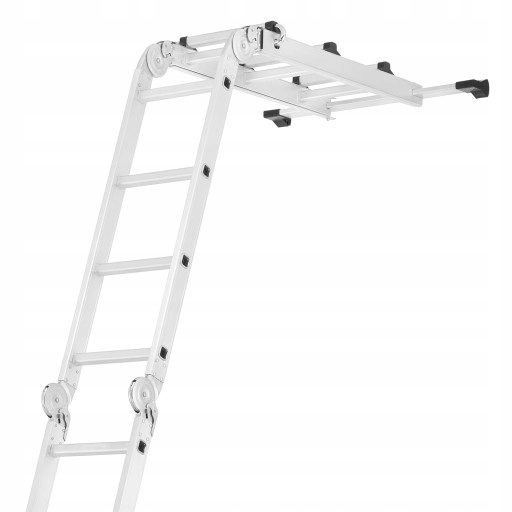 Drabina przegubowa teleskopowa HIGHER 4x3 + podest roboczy — 14