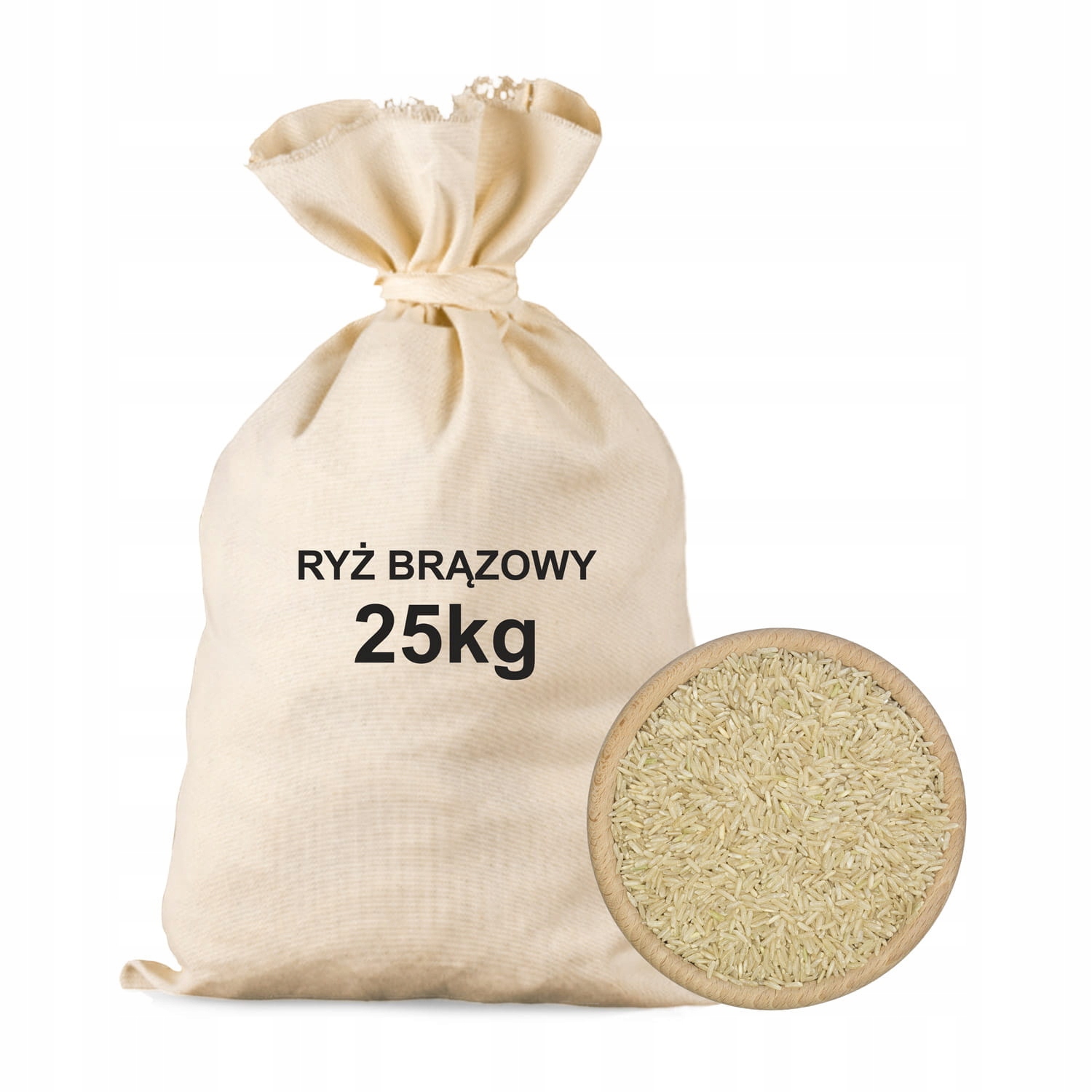 Ryż Brązowy 25kg Naturalny