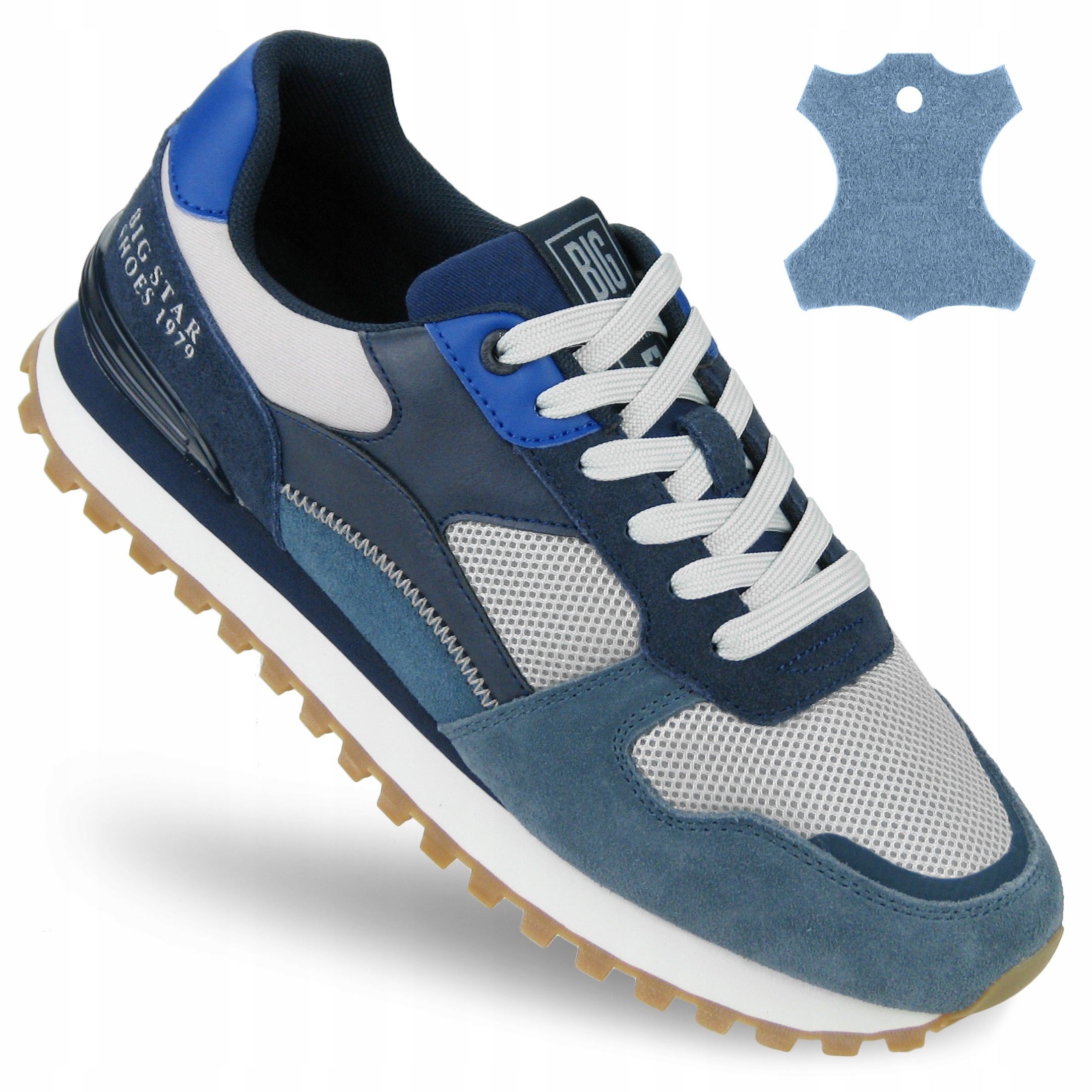 Buty sportowe męskie sneakersy skórzane na jesień Big Star NN174236 43