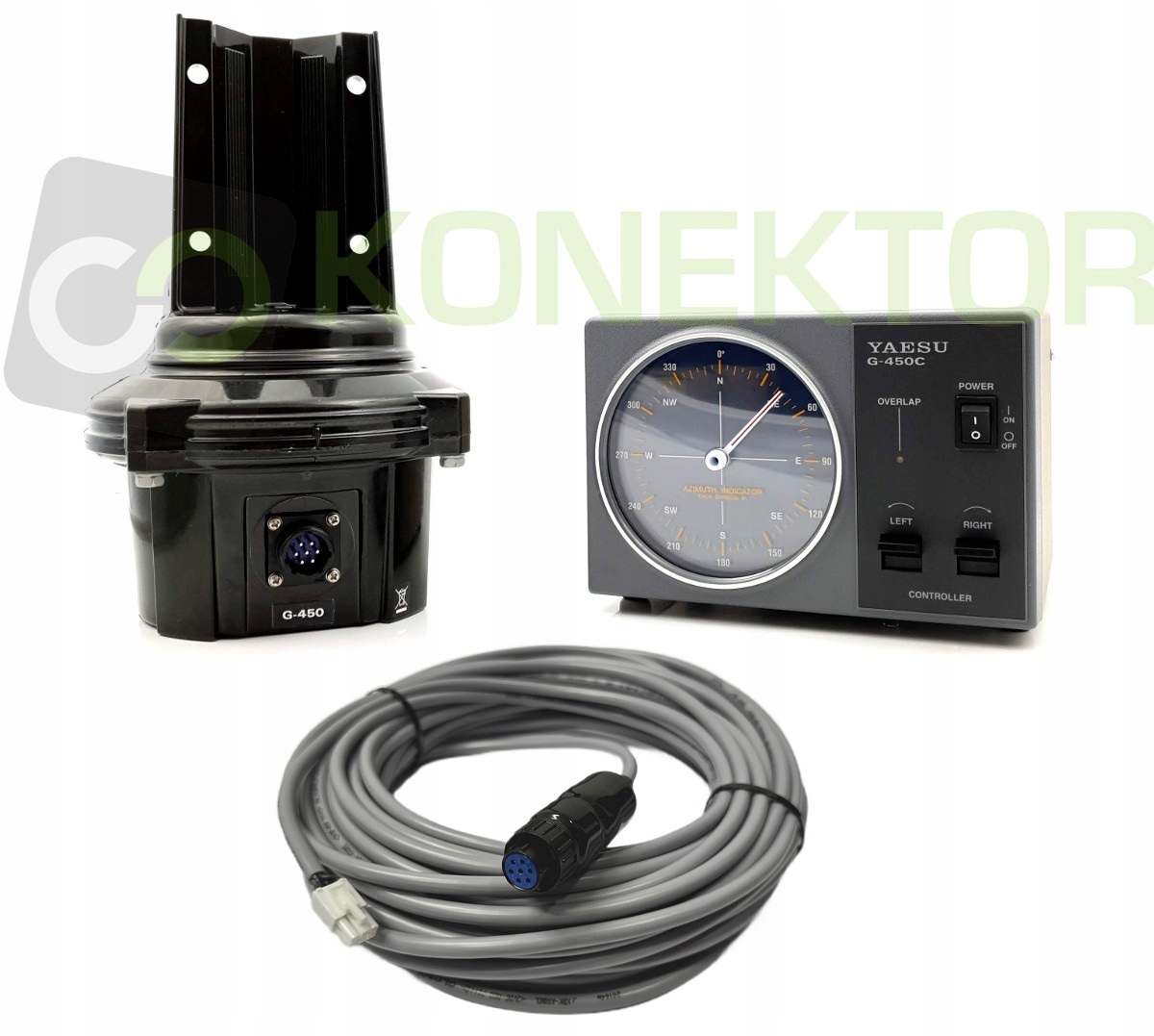 Zestaw Yaesu G-450C rotor antenowy zmontowane okablowanie długość 30m
