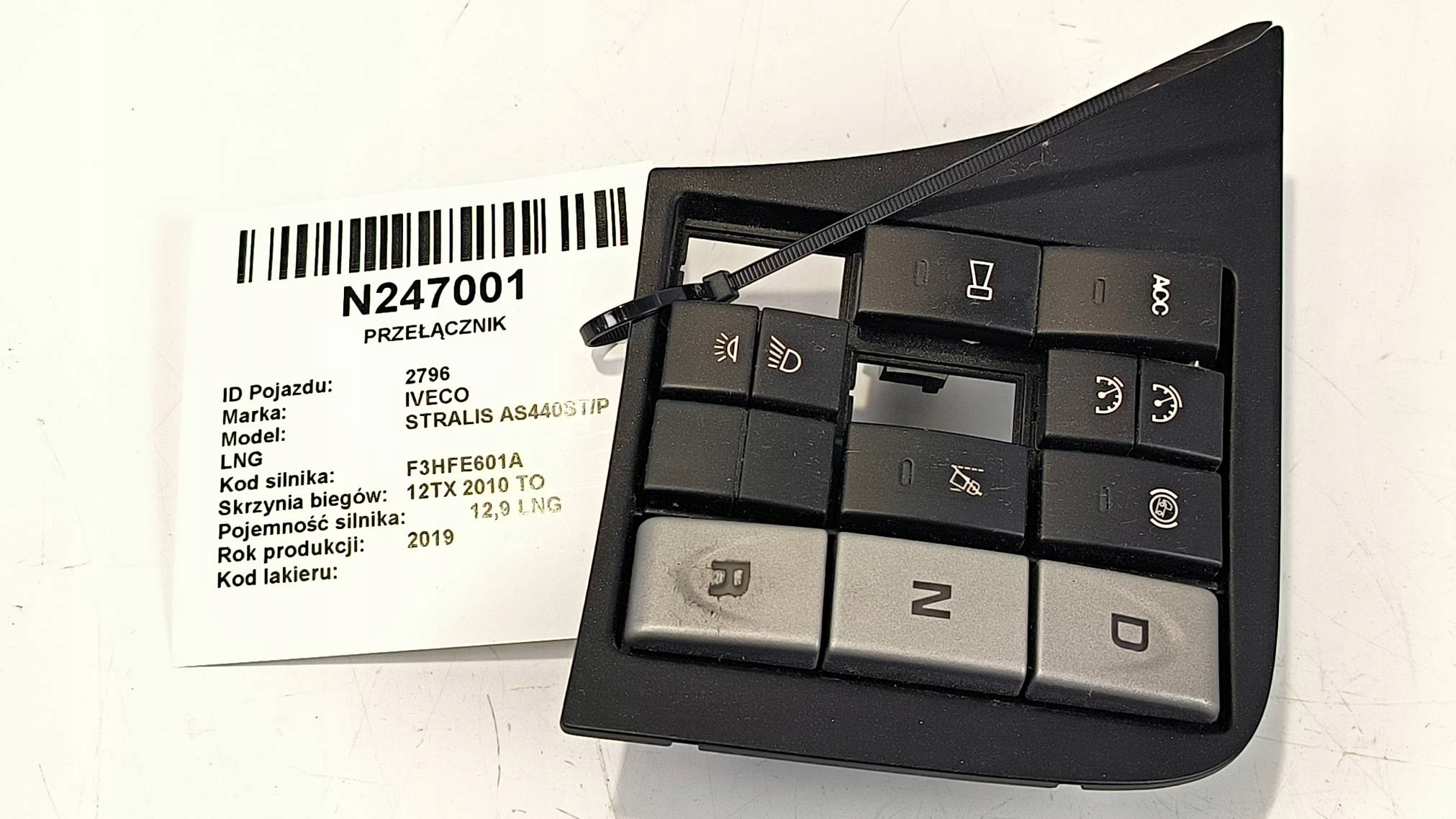 PANEL controls 504309983 IVECO STRALIS AS440ST/P LNG