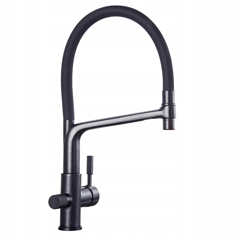 Čierna trojcestná batéria pre filter s funkciou sprchovania