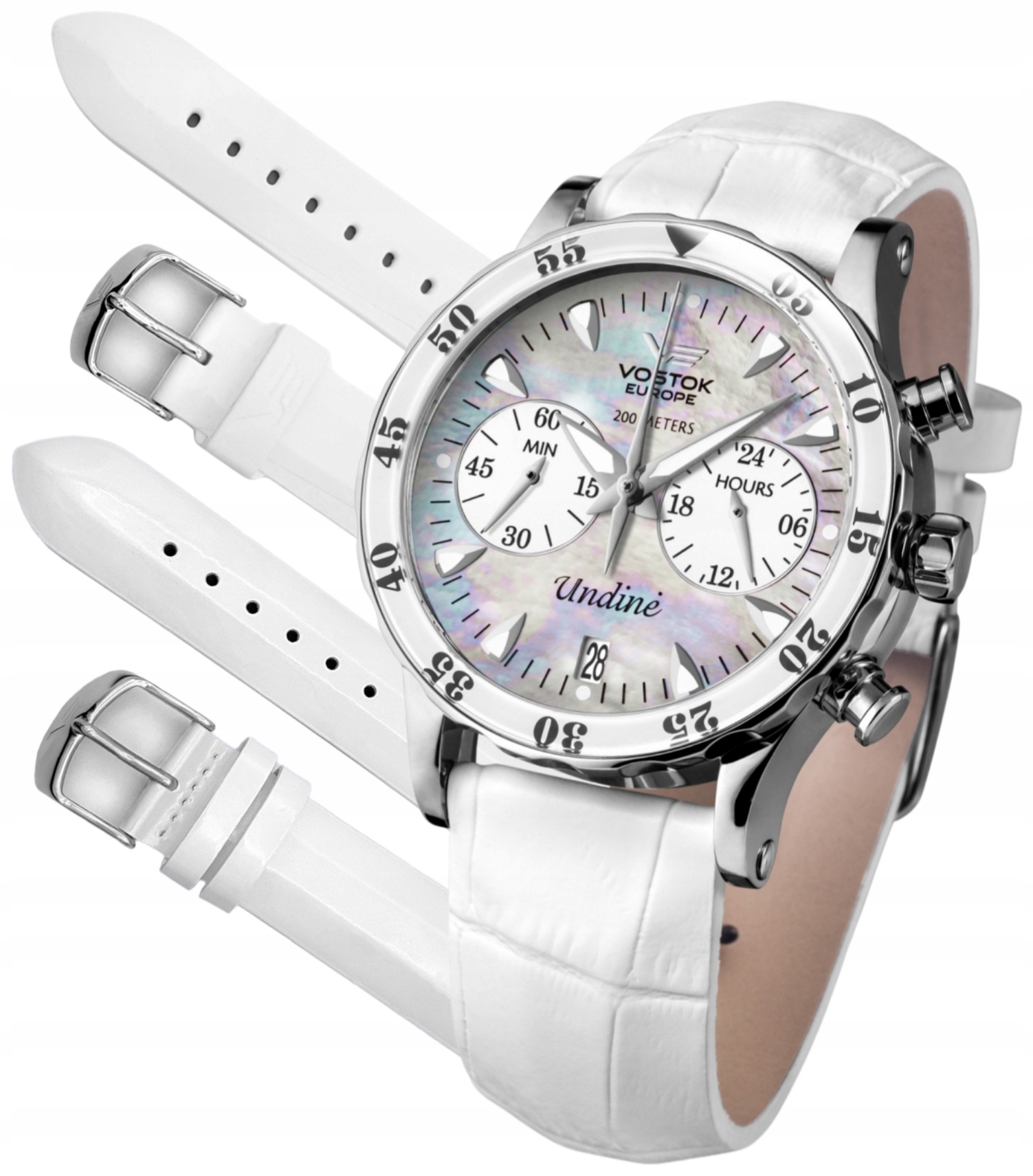 Nové originální dámské hodinky Vostok Europe VK64-515A671 Undine řemínky