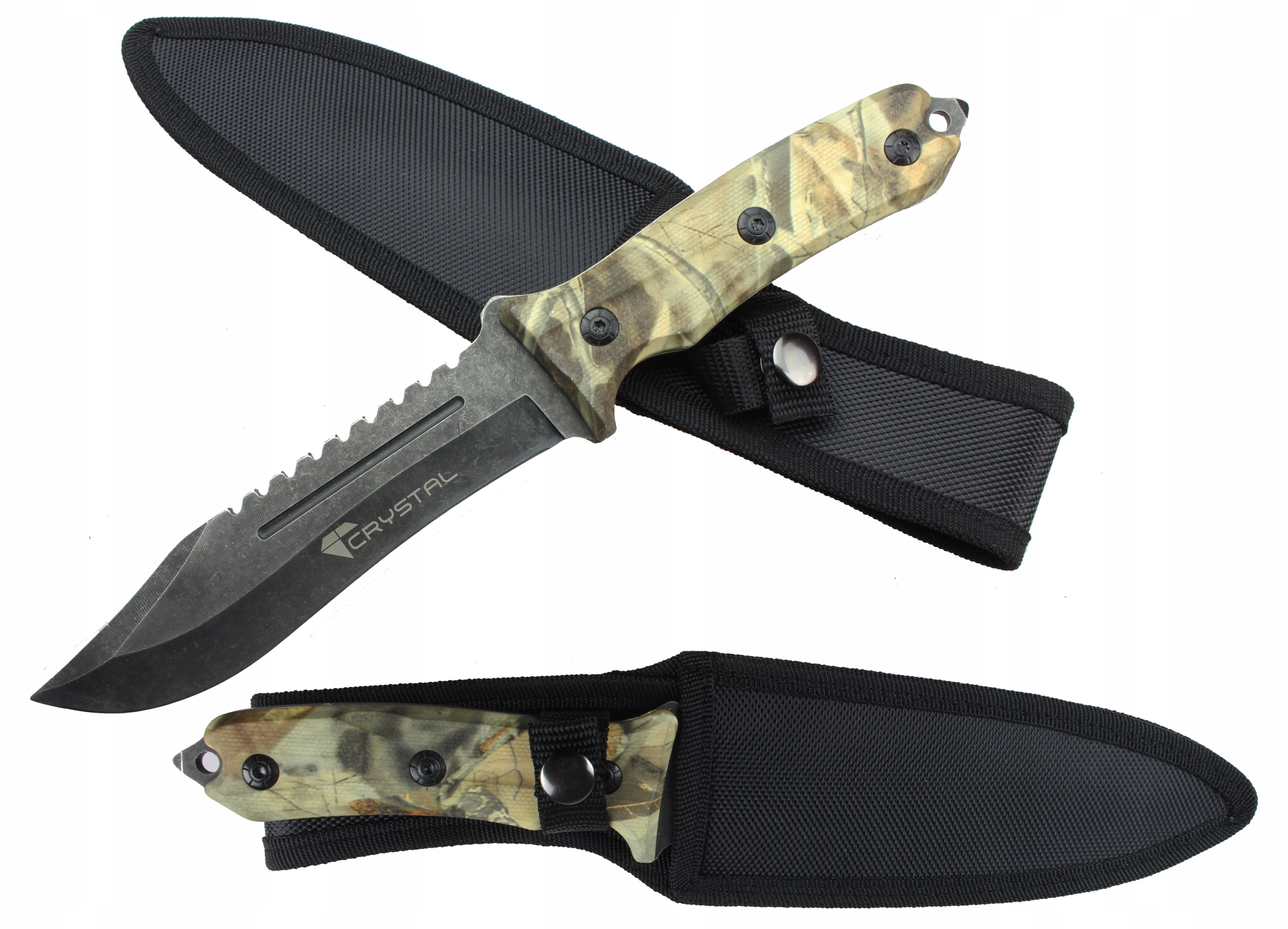 Nóż wojsko Taktyczny Crystal Full Tang Rambo ND304