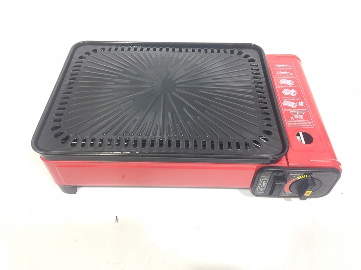 DUŻA KUCHENKA GAZOWA GRILL 2in1 +4XKARTUSZ [9814]