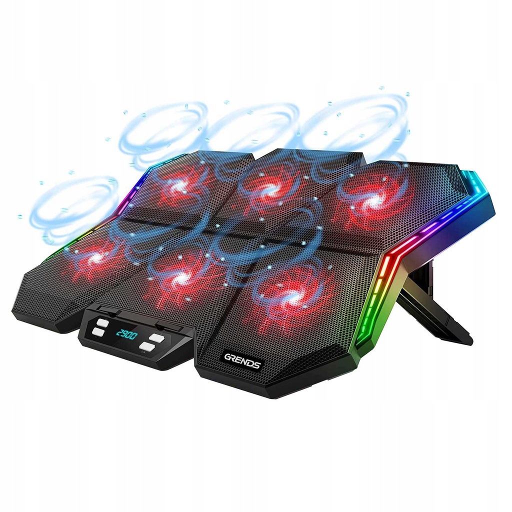 PODSTAWKA PODKŁADKA CHŁODZĄCA POD LAPTOPA Liczba wbudowanych wentylatorów 6 szt.