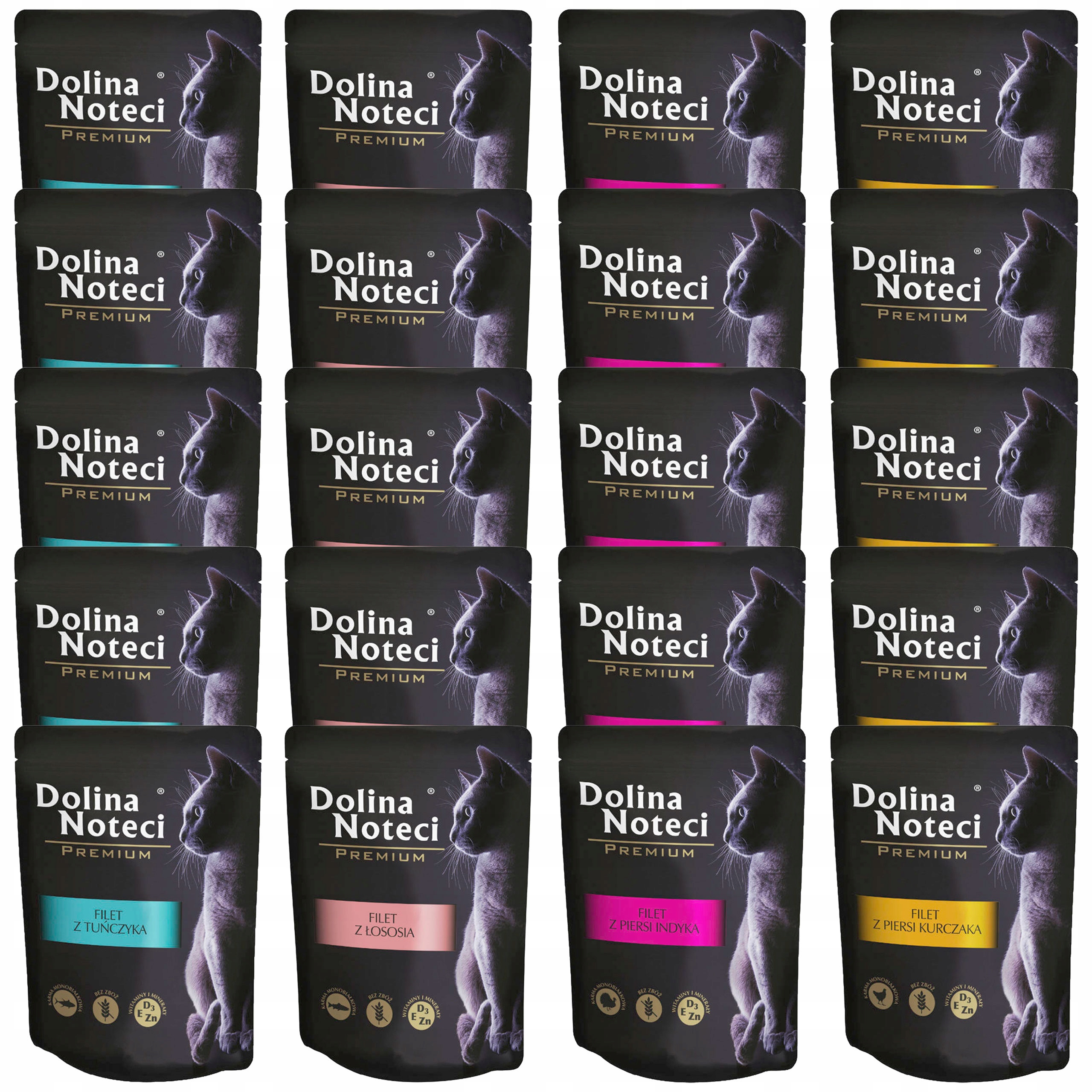 Levně Dolina Noteci Premium Filé krmivo pro kočky mix chutí 20 x 85 g