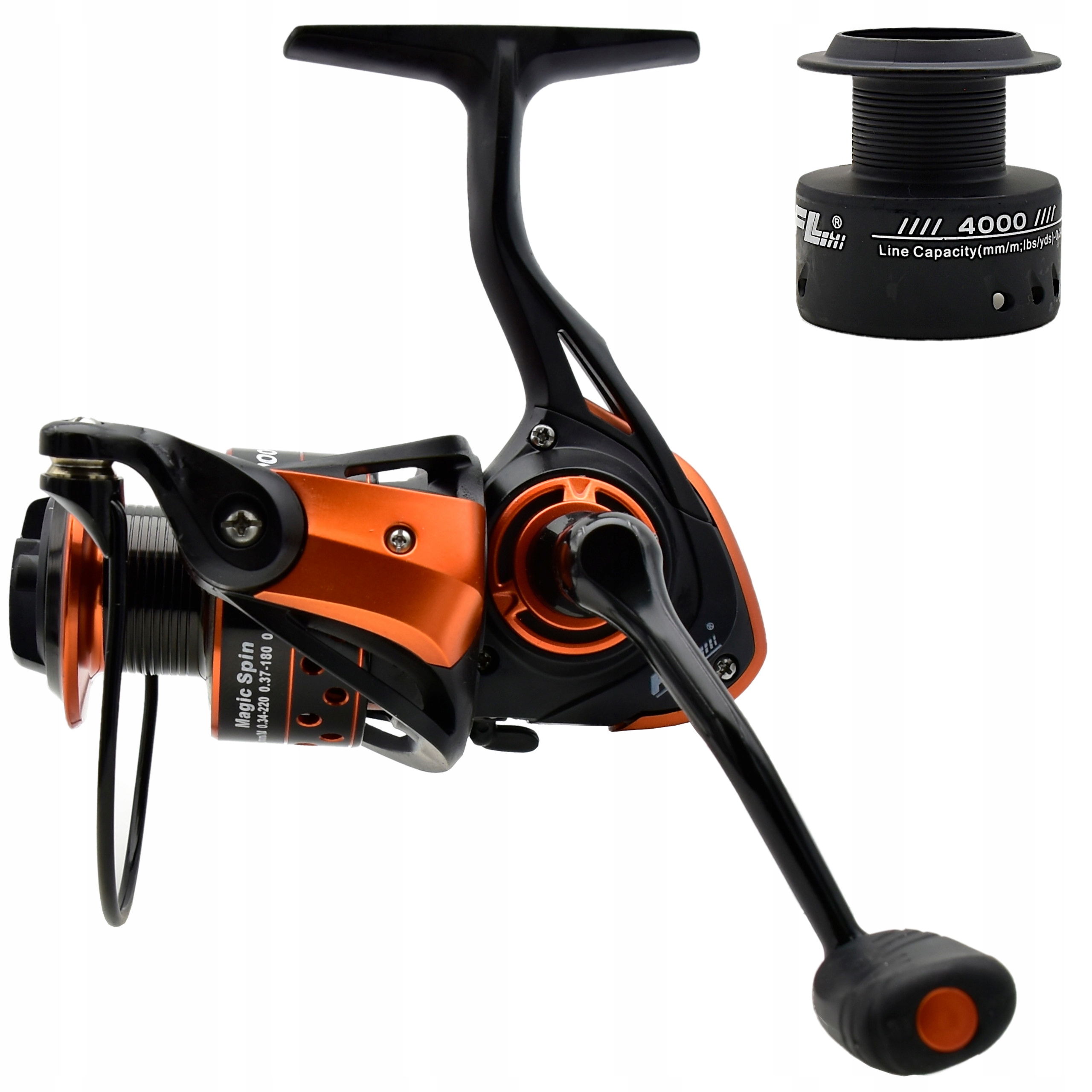 Kołowrotek Fl Magic Spin MA4000 8BB+1 Hamulec przedni 4.7:1 dod szpula