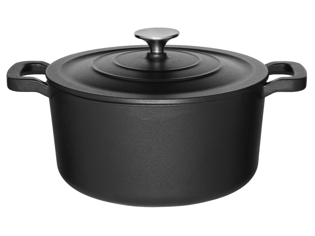 Liatinový kotlík s pokrievkou, Ø 24 cm