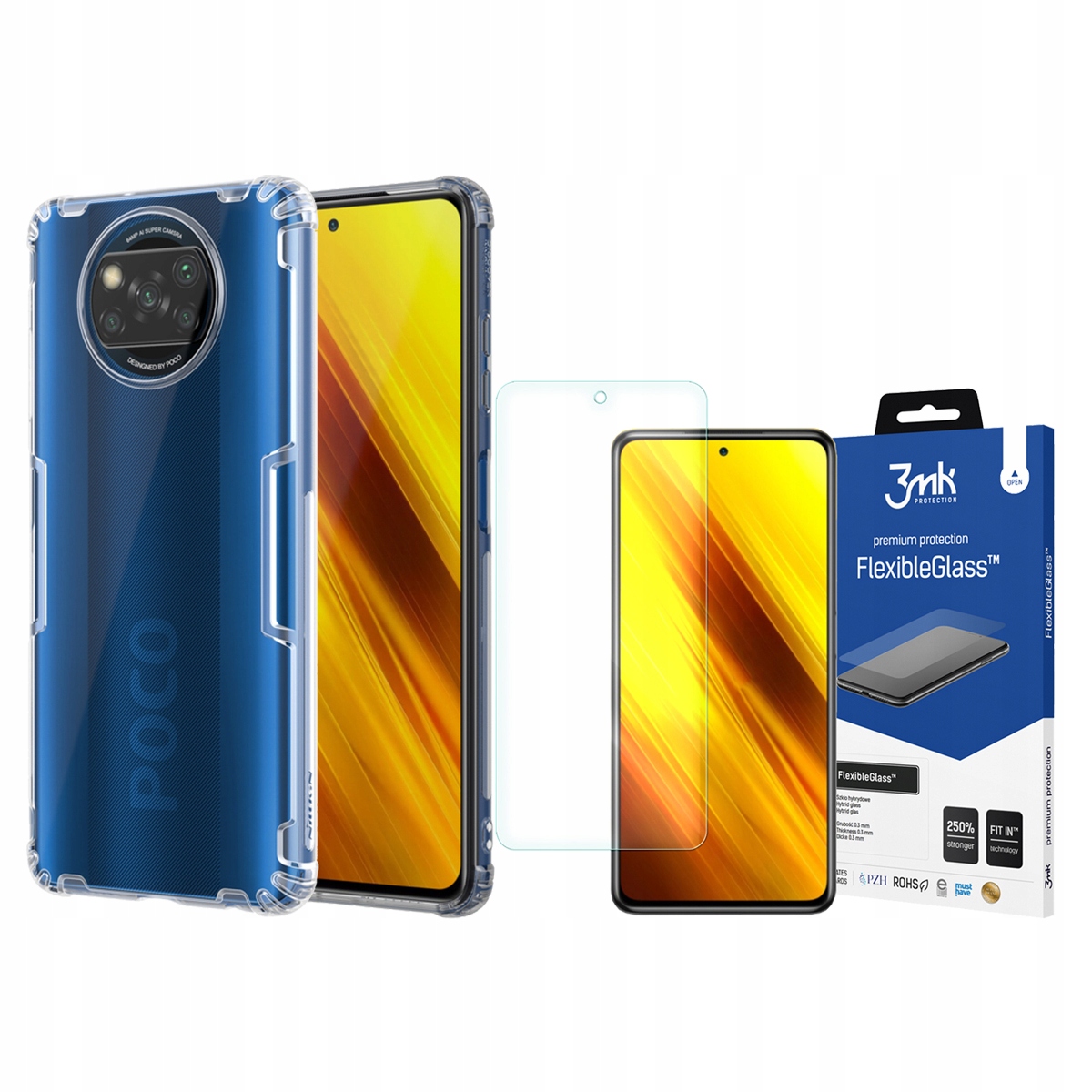 

Nillkin Nature Etui Do Poco X3 Nfc + Szkło 3MK Fg