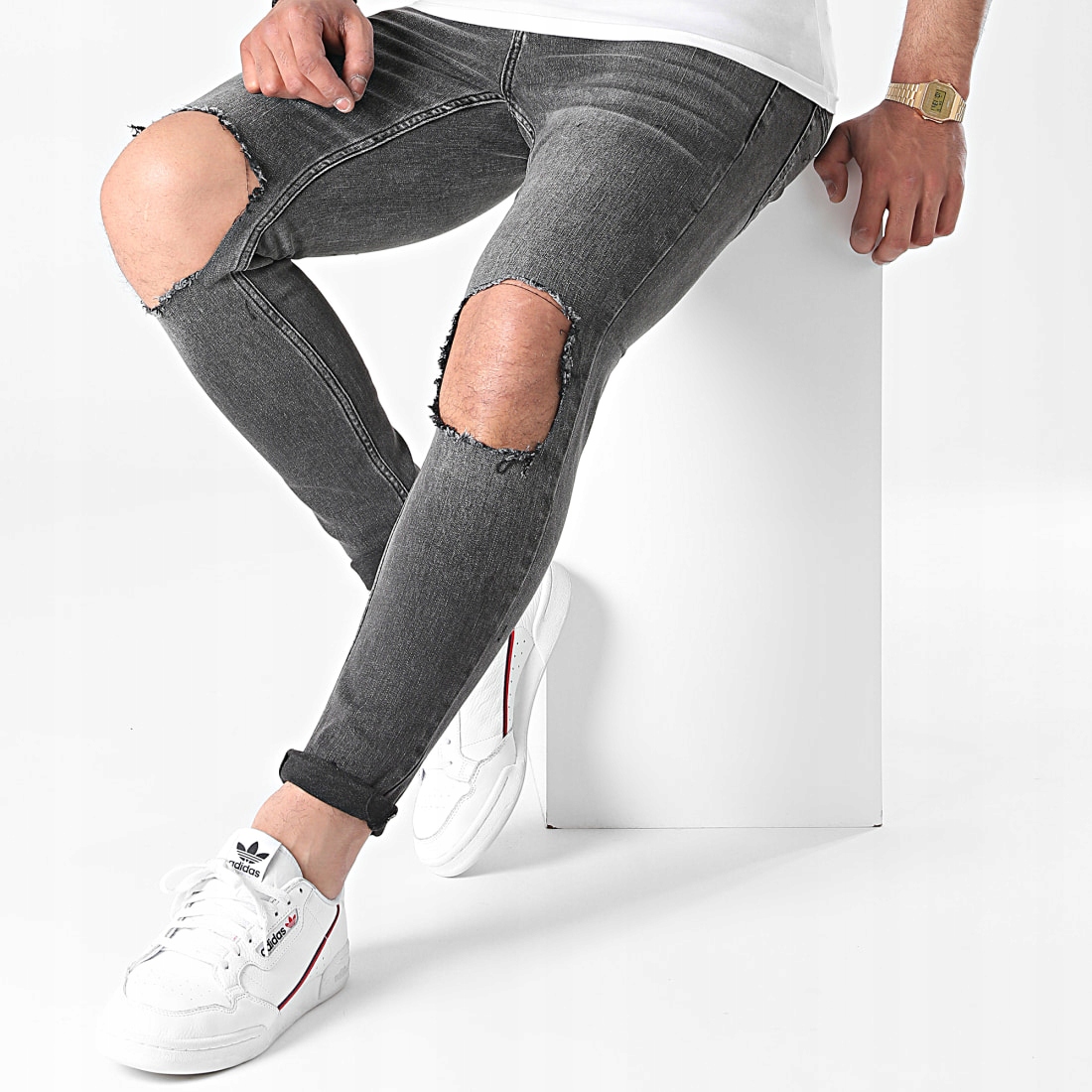Joggery Džíny Džínové kalhoty Slim Fit Pružné kalhoty