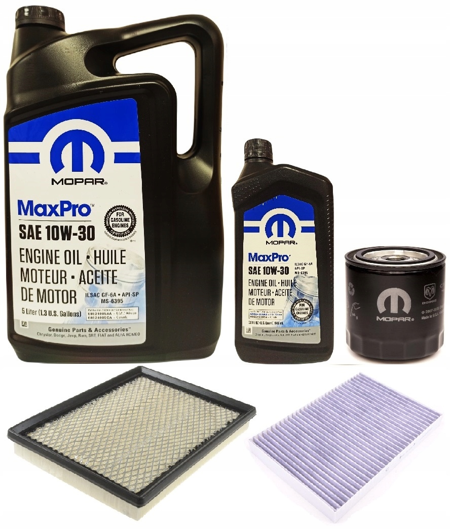 MOPAR 10W30 6L + FILTRY CHRYSLER 300C 3,5 05-09