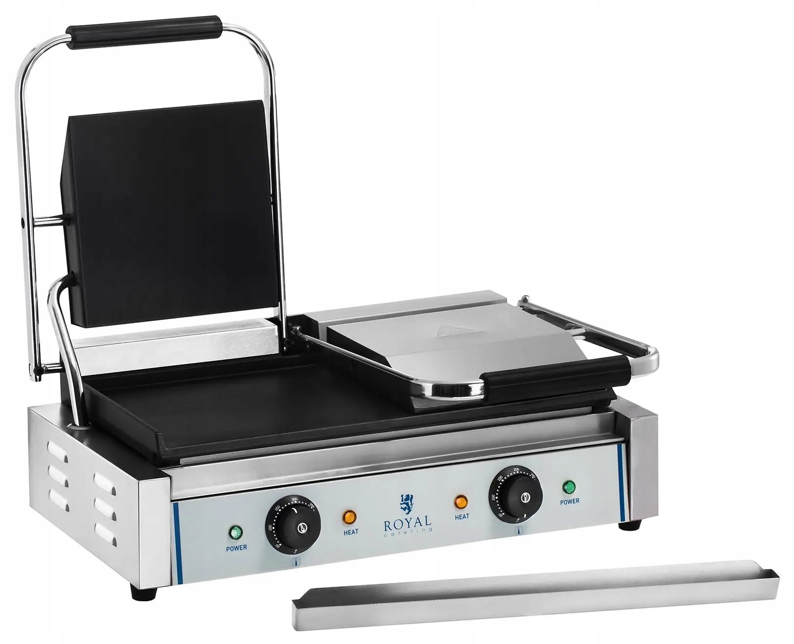 Grill kontaktowy podwójny 3600W gładki Royal Catering RCKG-3600-F 10010335